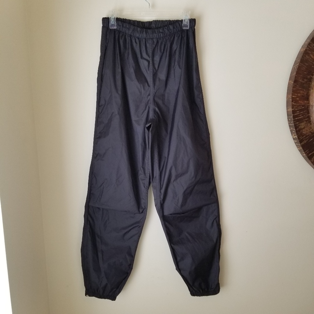 REI Unisex Black Waterproof Rain Pants - L